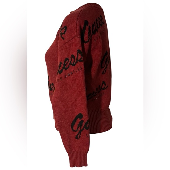 Guess Women's Bold Red Logo Sweater size S . - Picture 2 of 10
